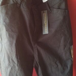 Woman Lee relaxed fit straight leg mid rise black pants size 12